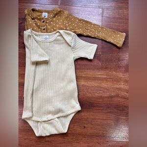 Set of 2 Ribbed Kate Quinn Bodysuit/Onesies.
